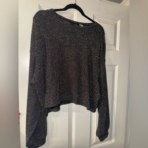 H&M Black Sparkle Knit Sweater